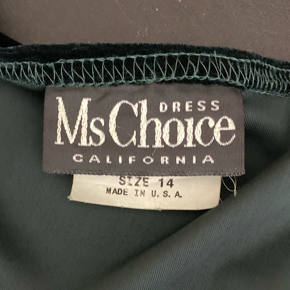 Ms choice dress hunter green sizes 14 - Picture 10 of 10